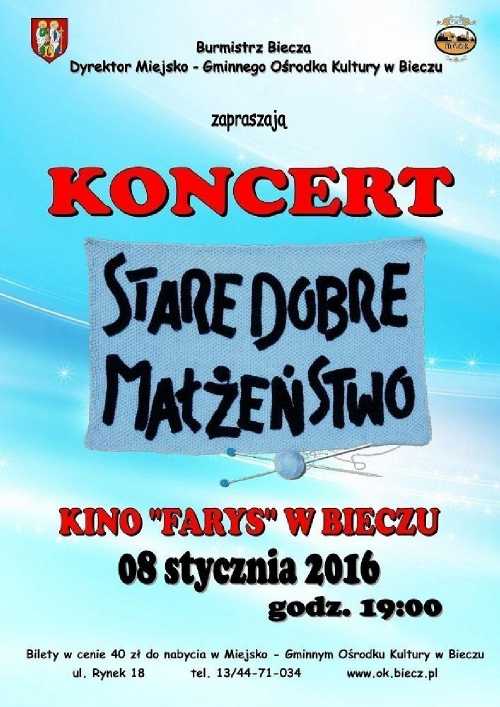 Miejsko-Gminny Ośrodek Kultury w Bieczu - Koncert Starego Dobrego Małżeństwa