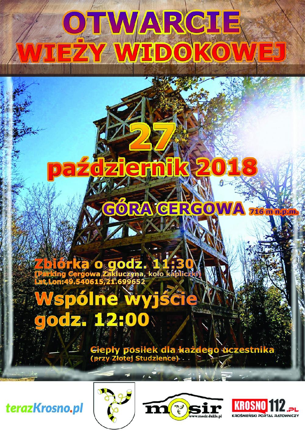 Otwarcie wieży widokowej na górze Cergowa