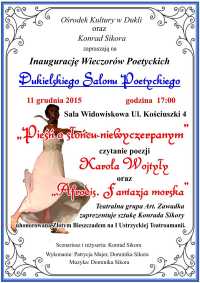 Wieczór poetycki  „Pieśńo słońcu  niewyczerpanym”