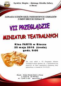 Miejsko-Gminny Ośrodek Kultury w Bieczu - VII Przegląd Miniatur Teatralnych